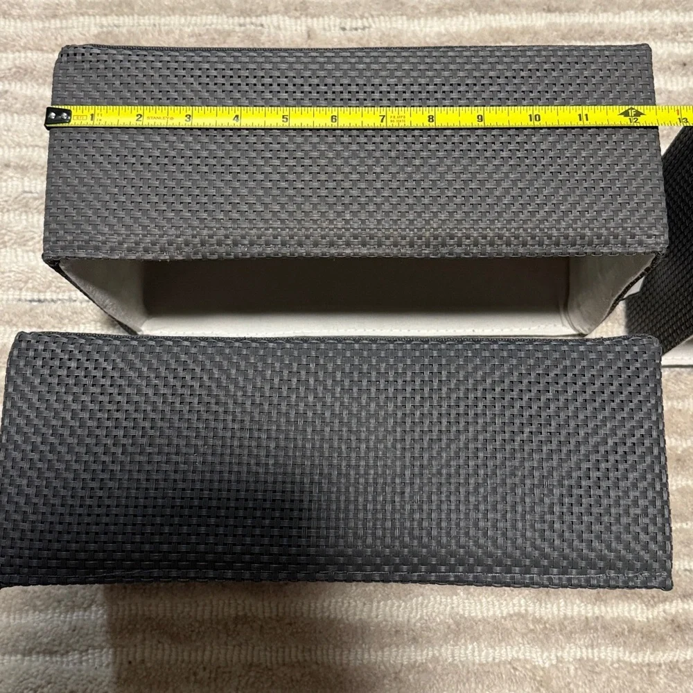 Container Store - Set of 3 - Grey Storage Baskets lined